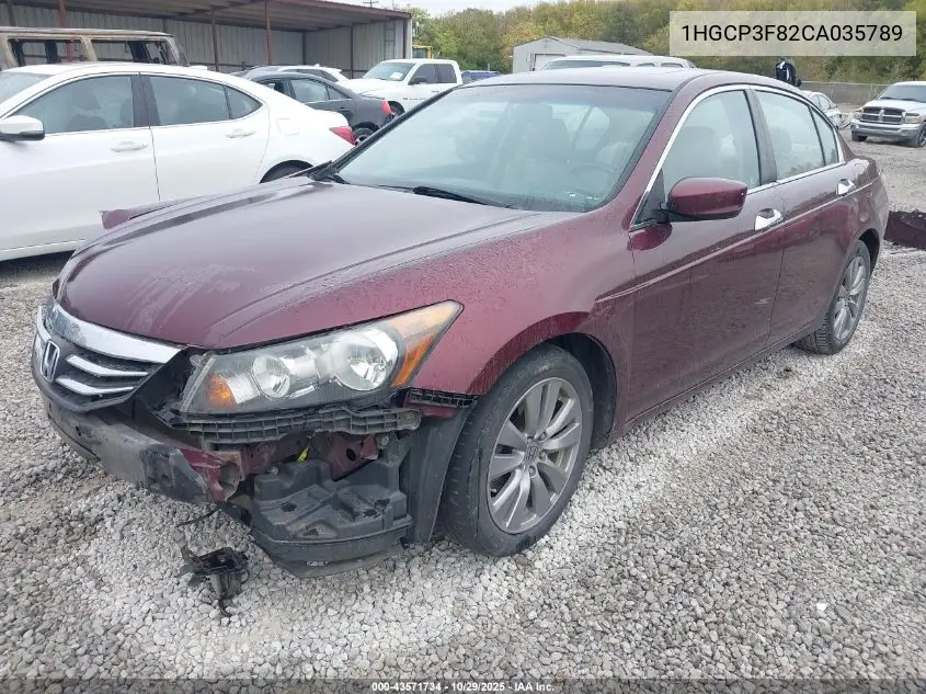 1HGCP3F82CA035789 2012 Honda Accord 3.5 Ex-L