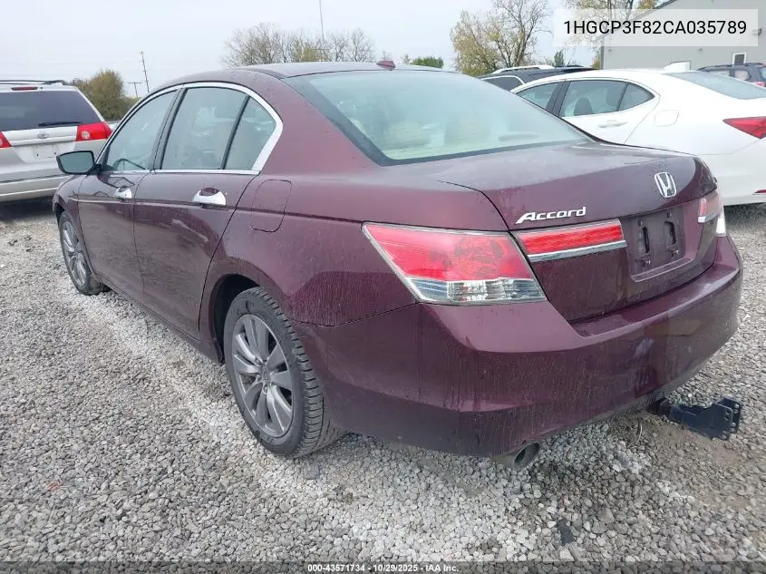 1HGCP3F82CA035789 2012 Honda Accord 3.5 Ex-L
