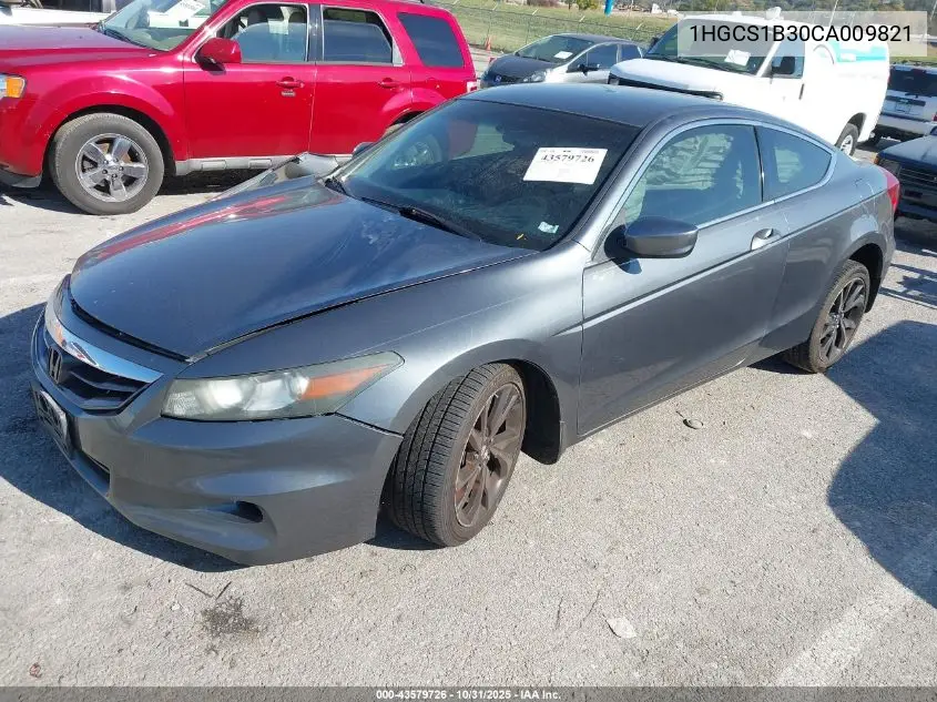 1HGCS1B30CA009821 2012 Honda Accord 2.4 Lx-S