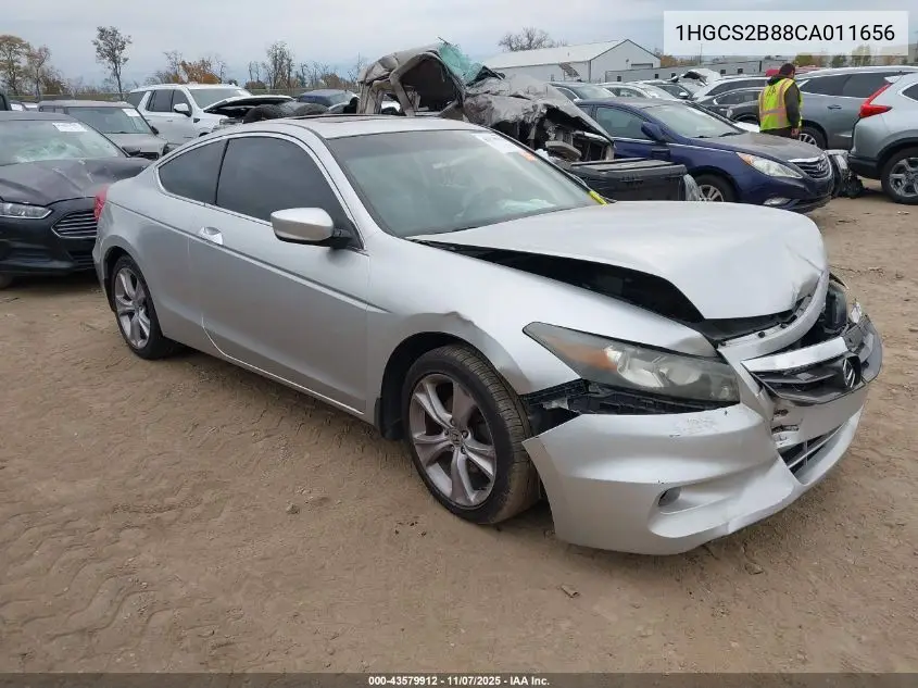 1HGCS2B88CA011656 2012 Honda Accord 3.5 Ex-L