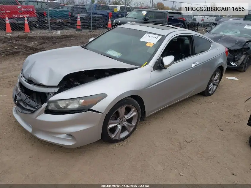 1HGCS2B88CA011656 2012 Honda Accord 3.5 Ex-L