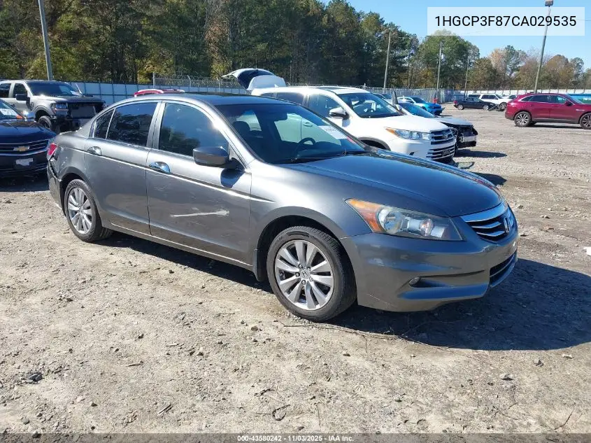 1HGCP3F87CA029535 2012 Honda Accord 3.5 Ex-L