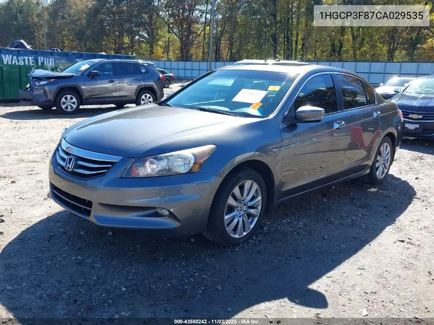 1HGCP3F87CA029535 2012 Honda Accord 3.5 Ex-L