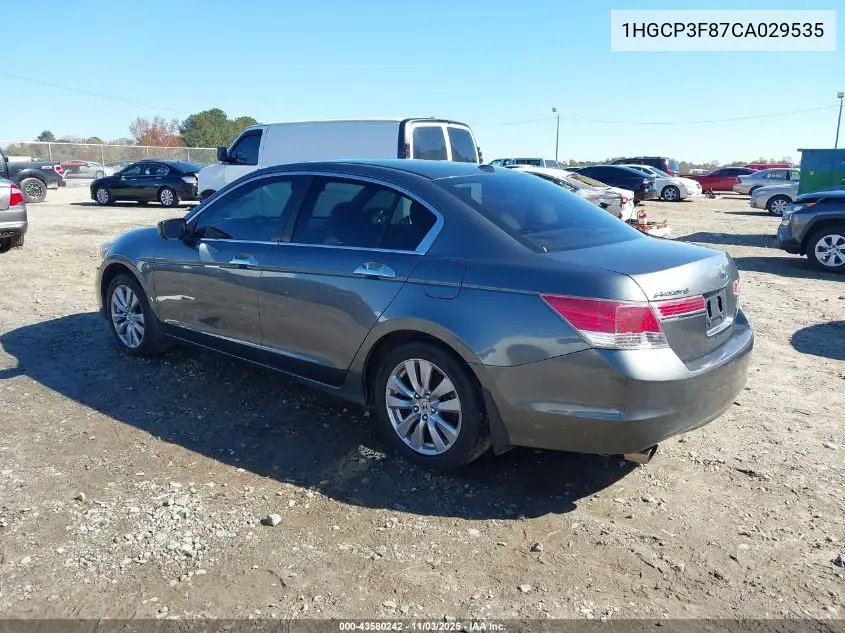 1HGCP3F87CA029535 2012 Honda Accord 3.5 Ex-L