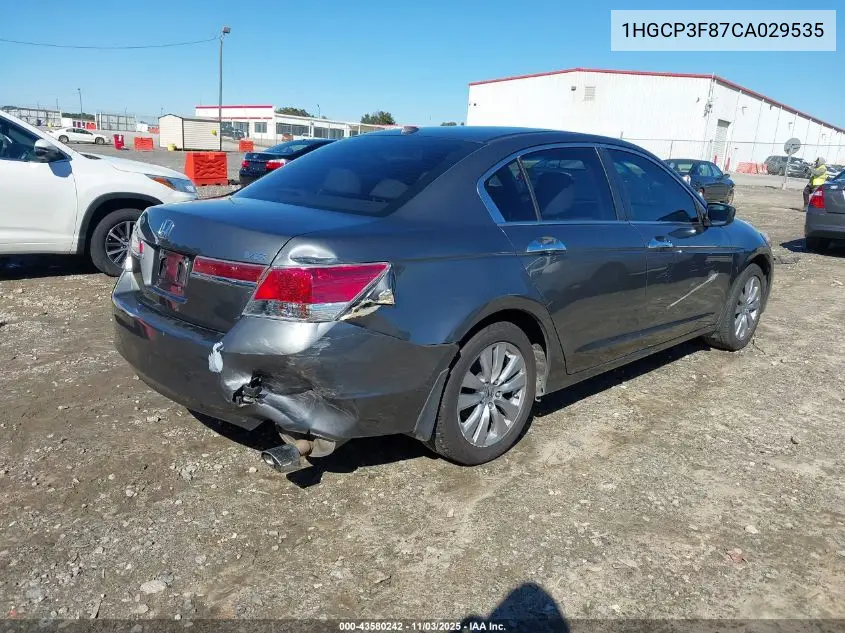 1HGCP3F87CA029535 2012 Honda Accord 3.5 Ex-L