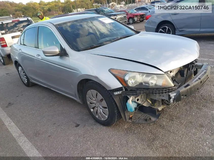 1HGCP2F32CA150746 2012 Honda Accord 2.4 Lx