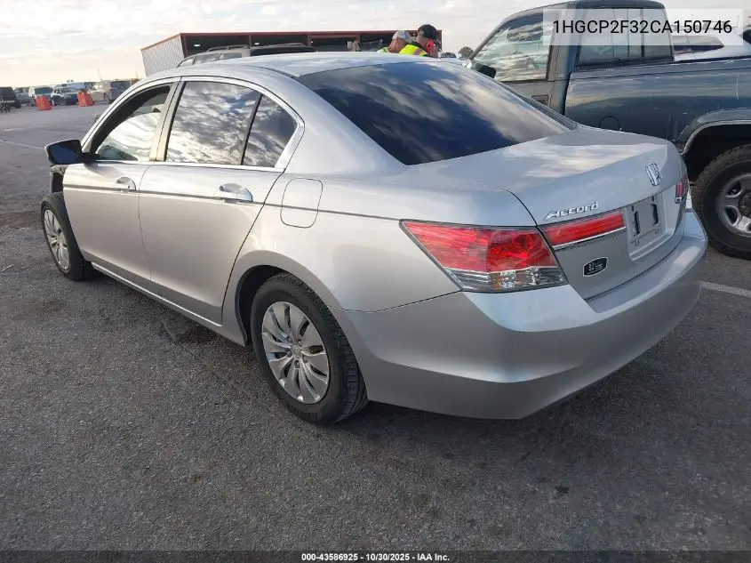1HGCP2F32CA150746 2012 Honda Accord 2.4 Lx