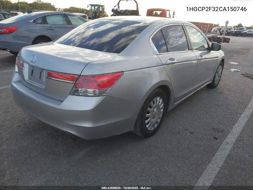 1HGCP2F32CA150746 2012 Honda Accord 2.4 Lx