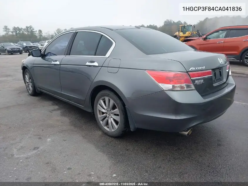 1HGCP3F84CA041836 2012 Honda Accord 3.5 Ex-L