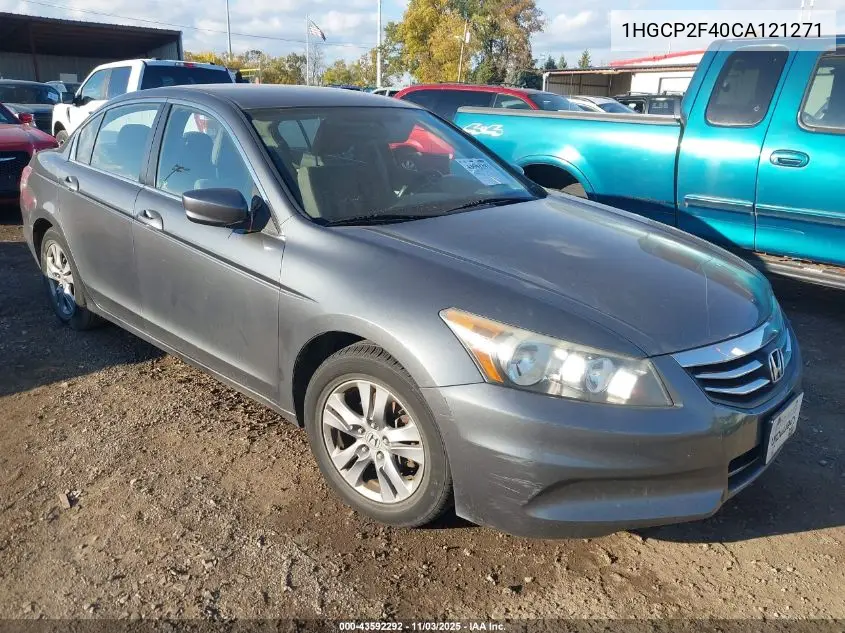 1HGCP2F40CA121271 2012 Honda Accord 2.4 Lx-P