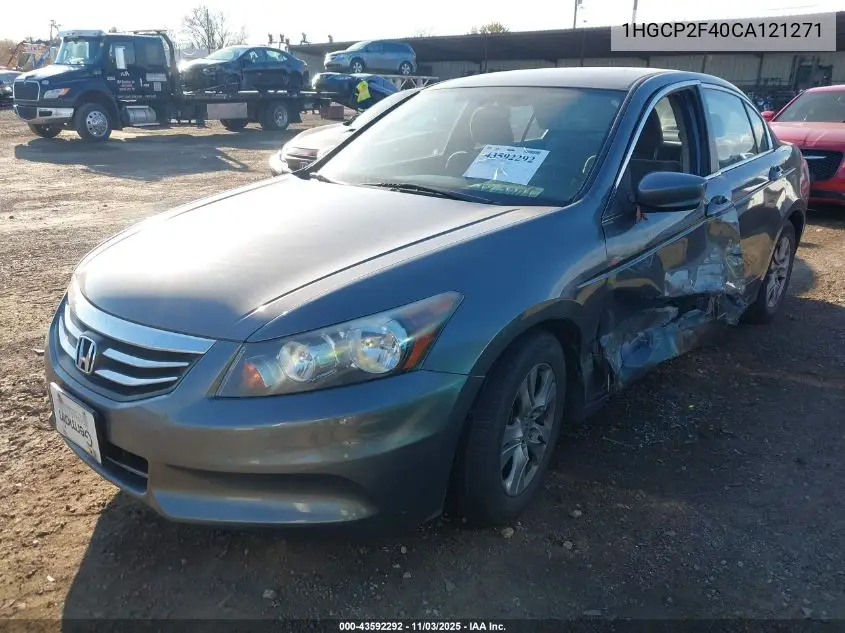 1HGCP2F40CA121271 2012 Honda Accord 2.4 Lx-P