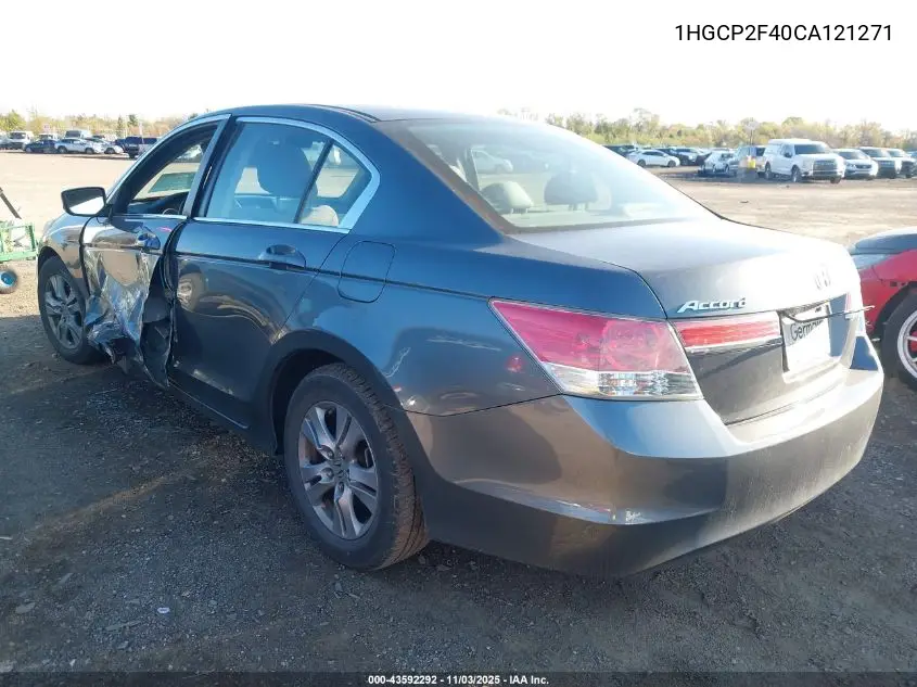 1HGCP2F40CA121271 2012 Honda Accord 2.4 Lx-P