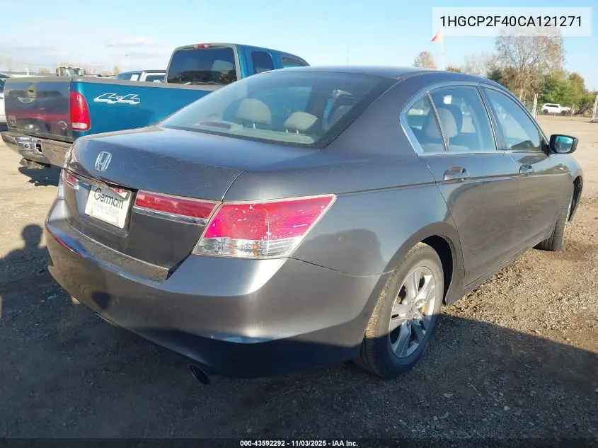 1HGCP2F40CA121271 2012 Honda Accord 2.4 Lx-P
