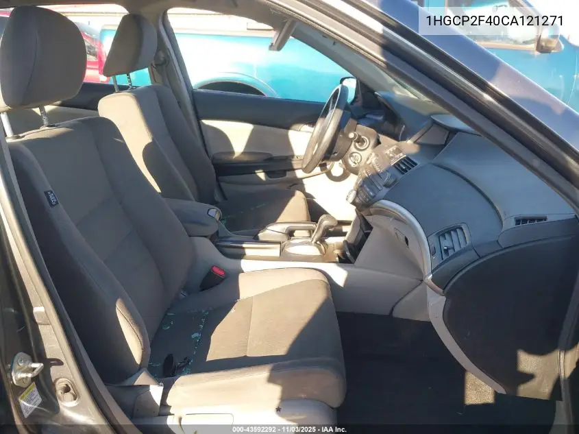1HGCP2F40CA121271 2012 Honda Accord 2.4 Lx-P