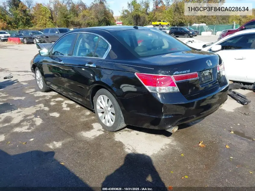 1HGCP3F84CA028634 2012 Honda Accord 3.5 Ex-L