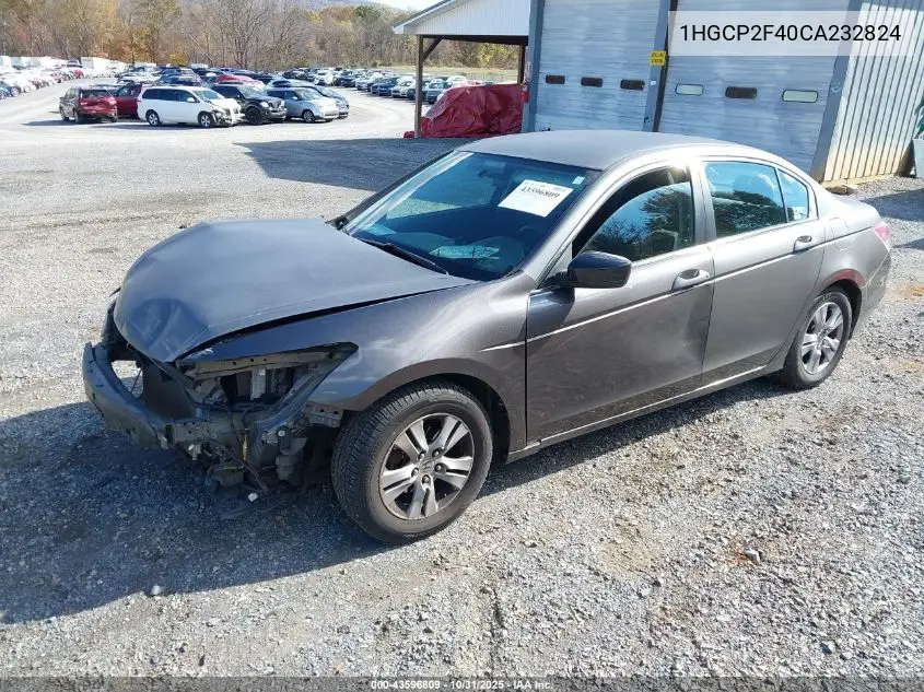 1HGCP2F40CA232824 2012 Honda Accord 2.4 Lx-P