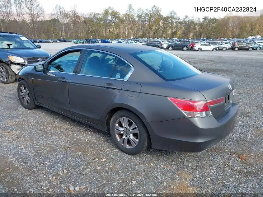 1HGCP2F40CA232824 2012 Honda Accord 2.4 Lx-P