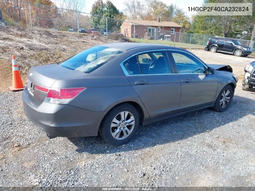 1HGCP2F40CA232824 2012 Honda Accord 2.4 Lx-P