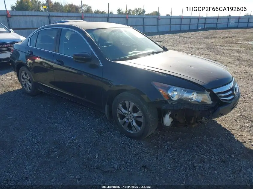 1HGCP2F66CA192606 2012 Honda Accord 2.4 Se