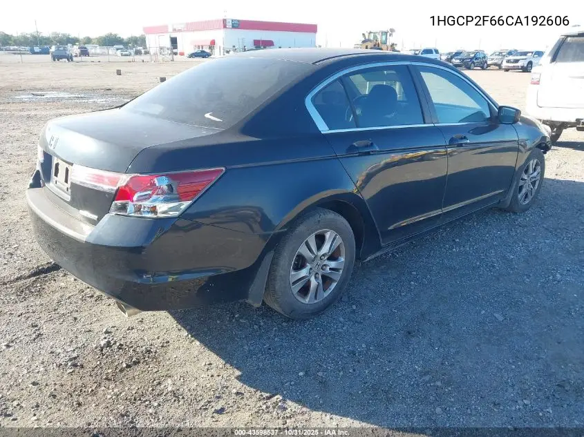 1HGCP2F66CA192606 2012 Honda Accord 2.4 Se