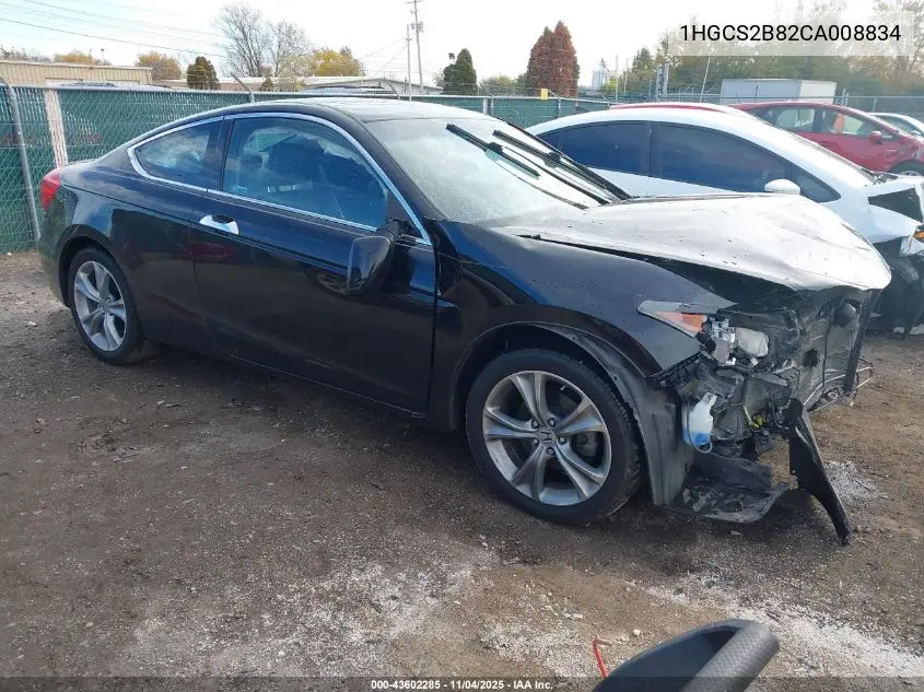 1HGCS2B82CA008834 2012 Honda Accord 3.5 Ex-L