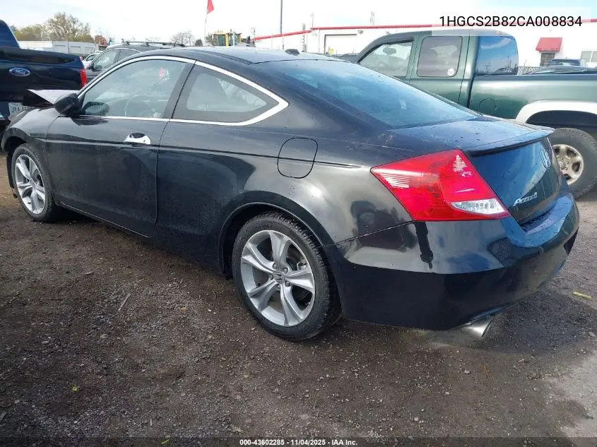1HGCS2B82CA008834 2012 Honda Accord 3.5 Ex-L