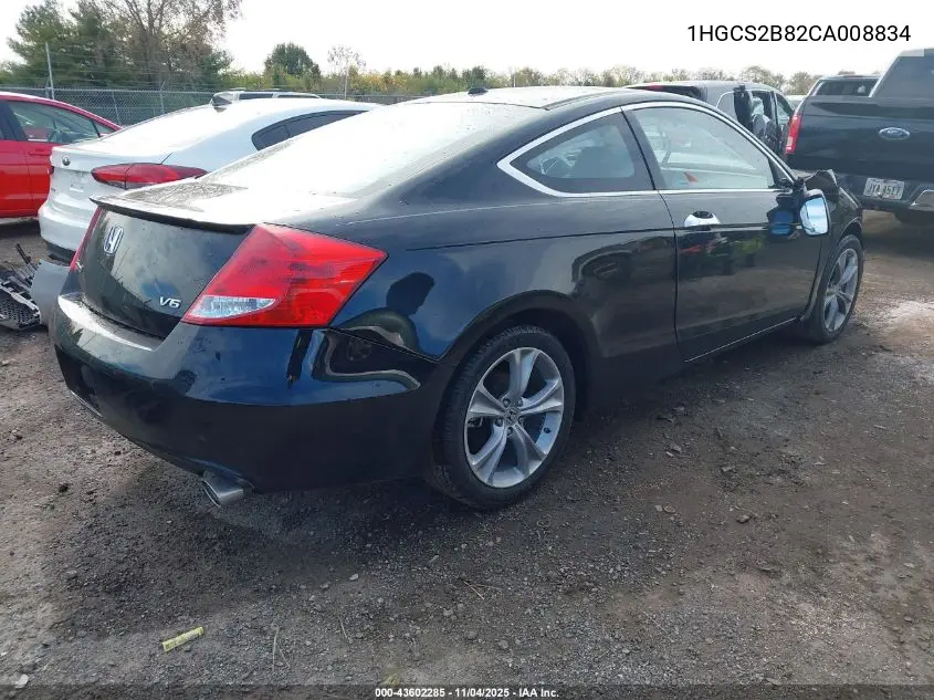 1HGCS2B82CA008834 2012 Honda Accord 3.5 Ex-L