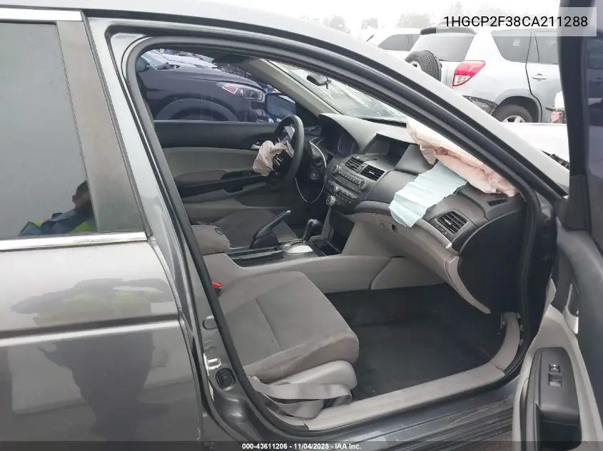 1HGCP2F38CA211288 2012 Honda Accord 2.4 Lx