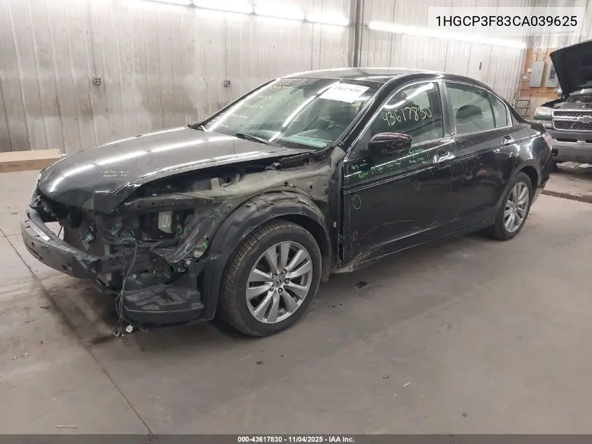 1HGCP3F83CA039625 2012 Honda Accord 3.5 Ex-L