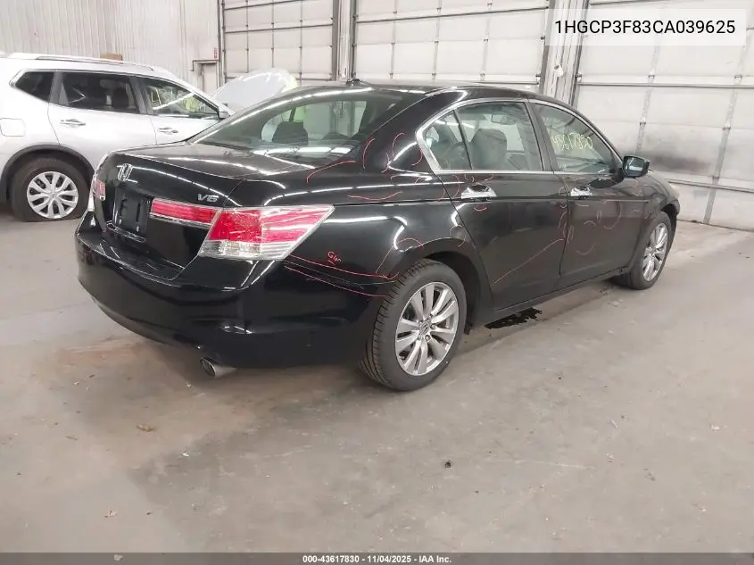 1HGCP3F83CA039625 2012 Honda Accord 3.5 Ex-L