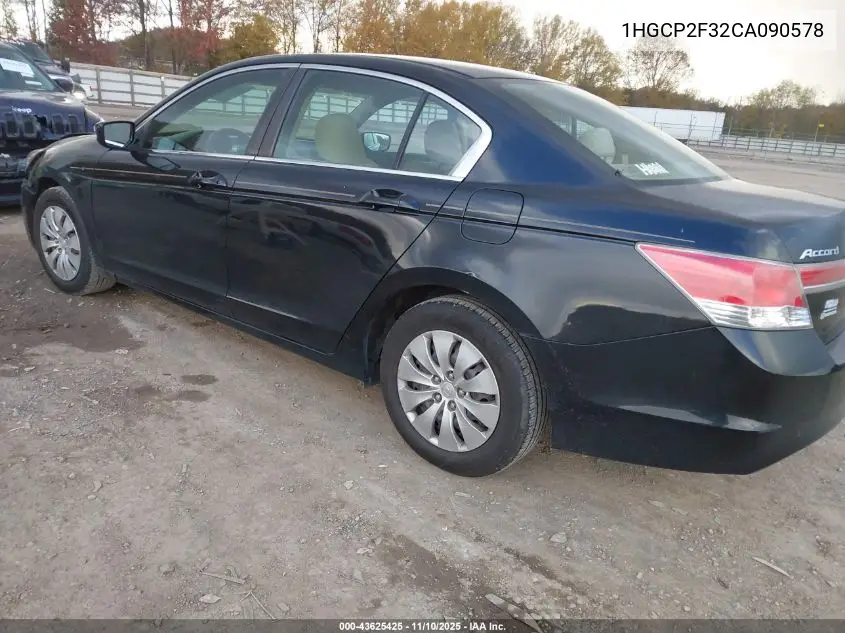 1HGCP2F32CA090578 2012 Honda Accord 2.4 Lx