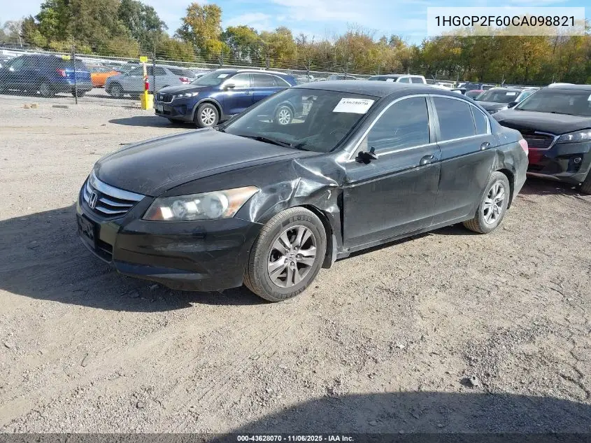 1HGCP2F60CA098821 2012 Honda Accord 2.4 Se