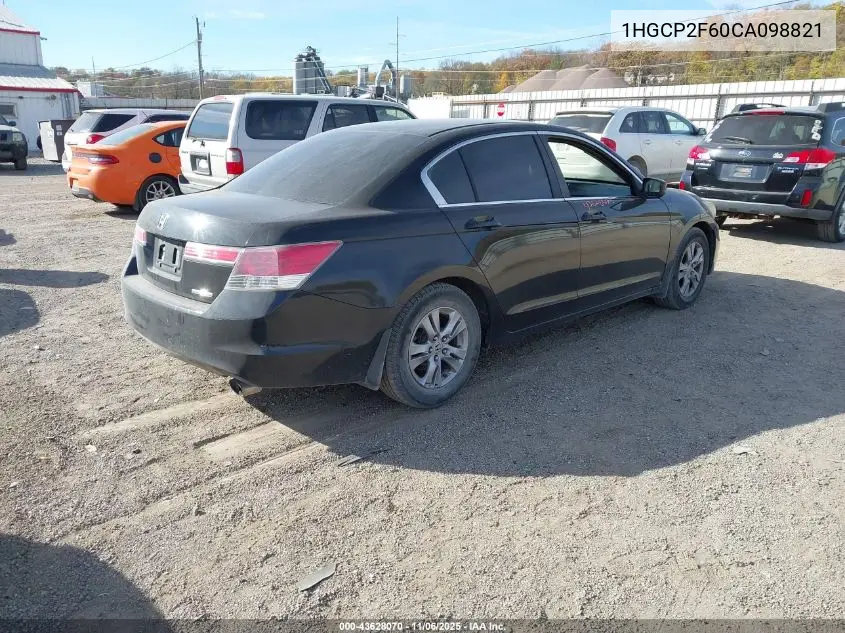 1HGCP2F60CA098821 2012 Honda Accord 2.4 Se