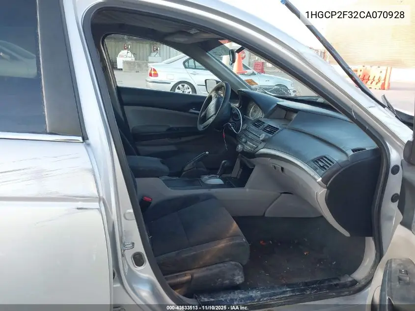 1HGCP2F32CA070928 2012 Honda Accord 2.4 Lx