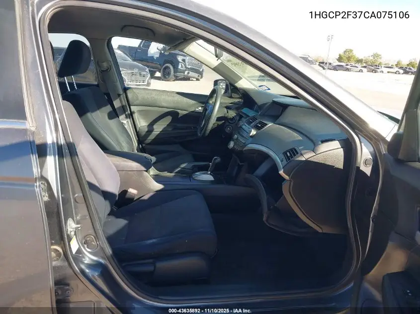 1HGCP2F37CA075106 2012 Honda Accord 2.4 Lx