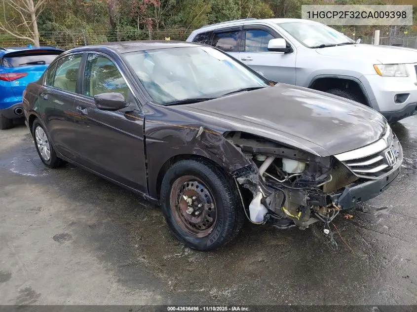 1HGCP2F32CA009398 2012 Honda Accord 2.4 Lx
