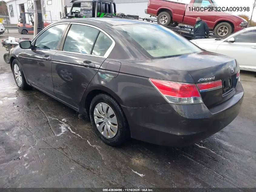 1HGCP2F32CA009398 2012 Honda Accord 2.4 Lx