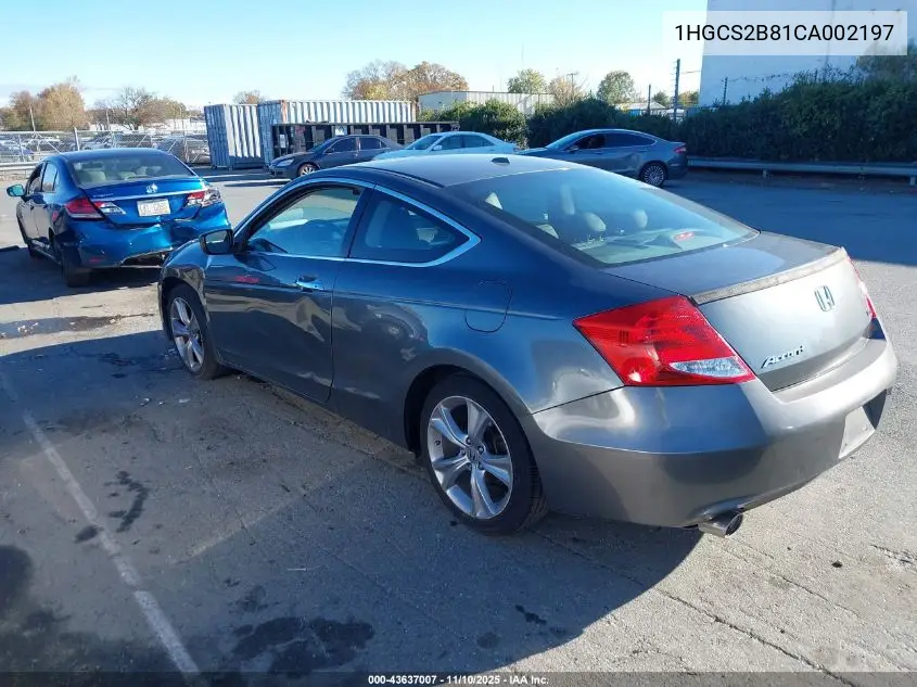 1HGCS2B81CA002197 2012 Honda Accord 3.5 Ex-L
