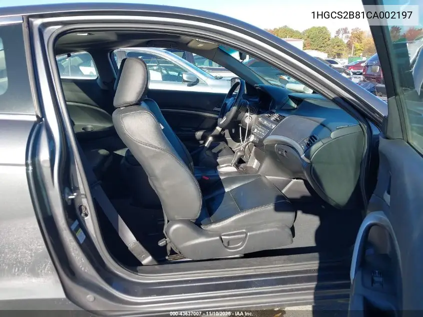 1HGCS2B81CA002197 2012 Honda Accord 3.5 Ex-L
