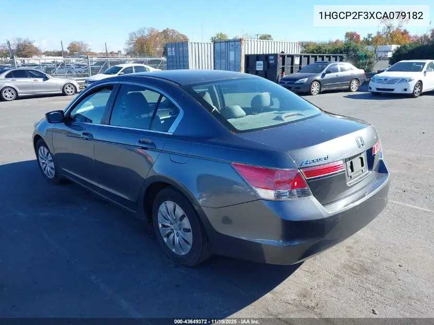 1HGCP2F3XCA079182 2012 Honda Accord 2.4 Lx