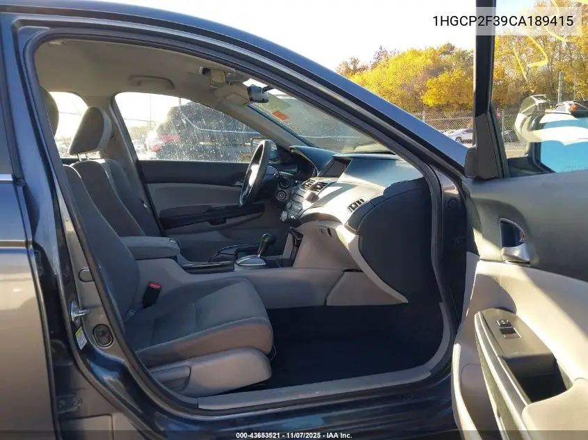 1HGCP2F39CA189415 2012 Honda Accord 2.4 Lx