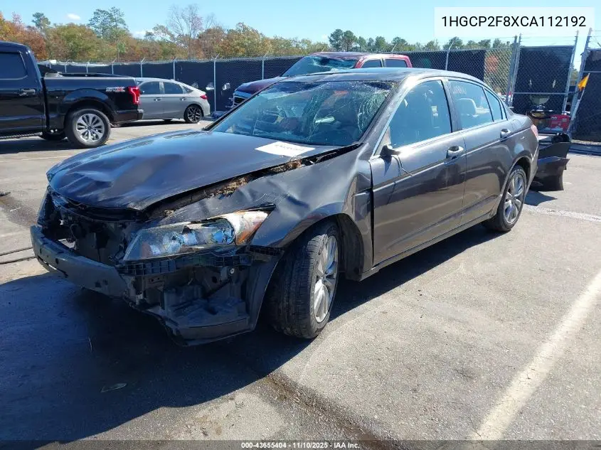 1HGCP2F8XCA112192 2012 Honda Accord 2.4 Ex-L