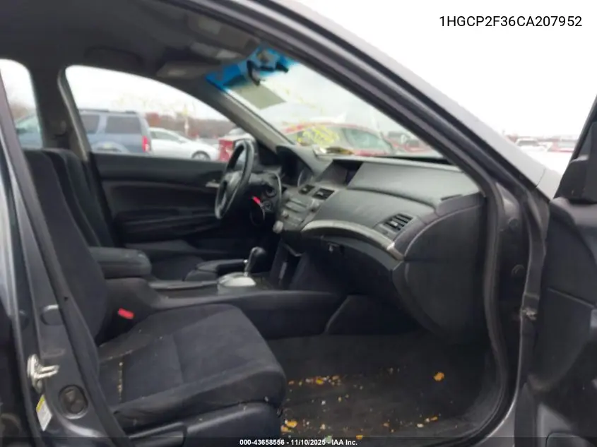 1HGCP2F36CA207952 2012 Honda Accord 2.4 Lx