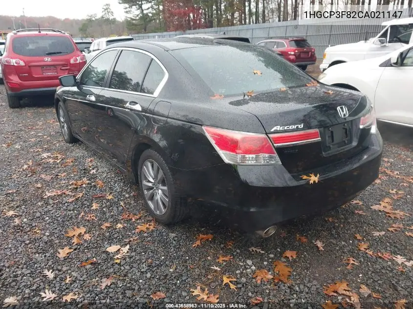 1HGCP3F82CA021147 2012 Honda Accord 3.5 Ex-L