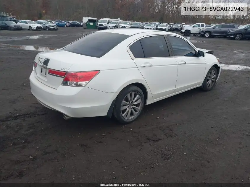 1HGCP3F89CA022943 2012 Honda Accord 3.5 Ex-L
