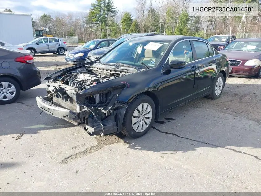 1HGCP2F35CA014501 2012 Honda Accord 2.4 Lx
