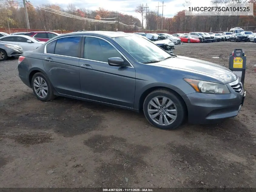 1HGCP2F75CA104525 2012 Honda Accord 2.4 Ex