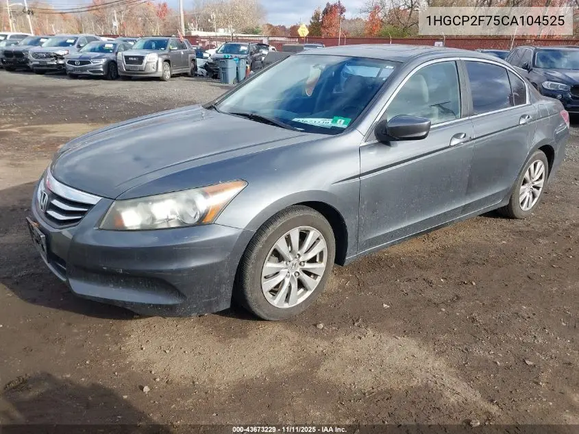 1HGCP2F75CA104525 2012 Honda Accord 2.4 Ex