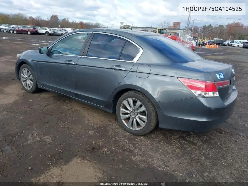 1HGCP2F75CA104525 2012 Honda Accord 2.4 Ex