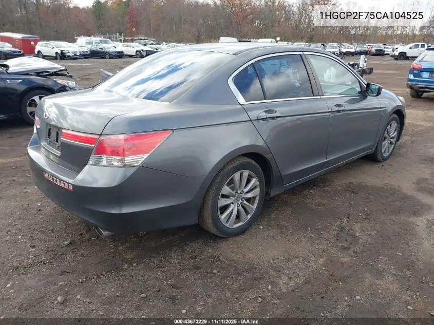 1HGCP2F75CA104525 2012 Honda Accord 2.4 Ex